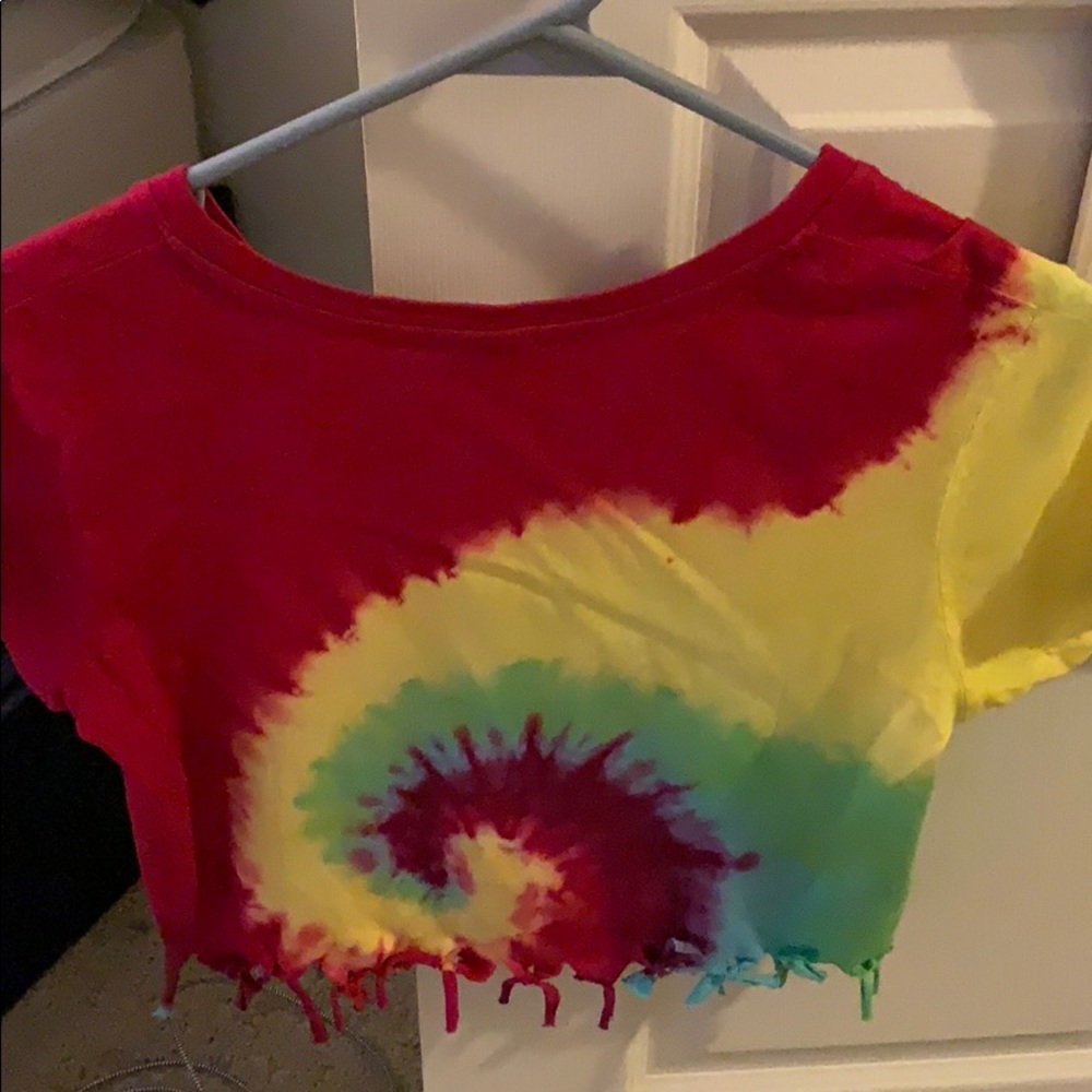 Rainbow crop top
